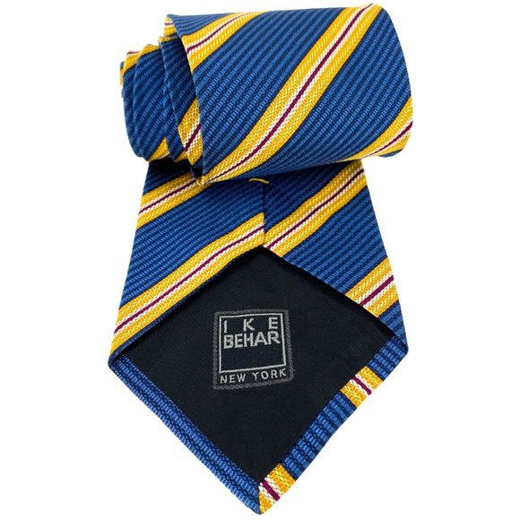 IKE BEHAR New York Diagonal Stripe Silk Tie - Picture 16 of 16